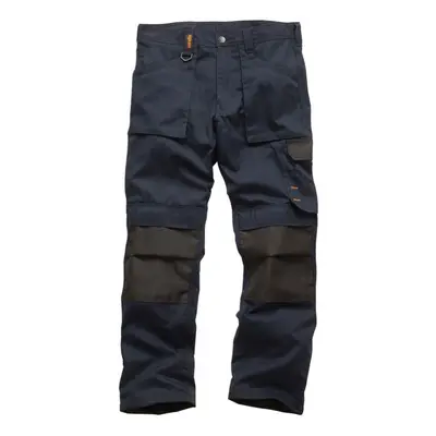 (30S, Navy) Scruffs Mens Work Trousers