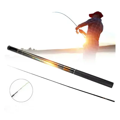 (6.3M) Ultra Hard FRP Glass Fiber Fishing Rod Portable Telescopic Fishing Pole for Stream River