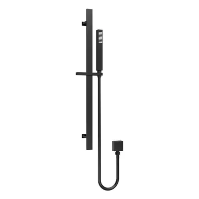 Rectangular Slider Rail Kit with Outlet Elbow - Matt Black