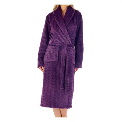 (Purple, Large) Slenderella HC02318 Women's Wrapped Dressing Gown