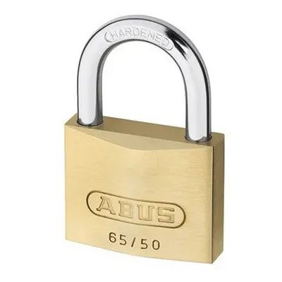 ABUS 6550TC 65/50 50mm Brass Padlock Twin Pack Carded