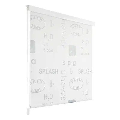 vidaXL Shower Curtain Roller Blind 120x240cm Splash Bathroom Divider Panel