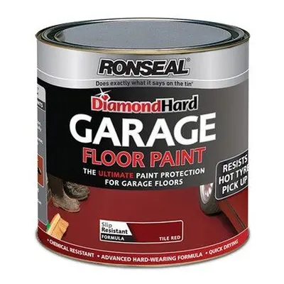 Ronseal Diamond Hard Garage Floor Paint Tile Red 2.5 Litre