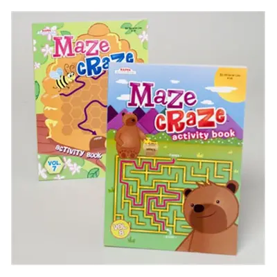 Kappa 2asst Activity Book Maze Craze, Pack of