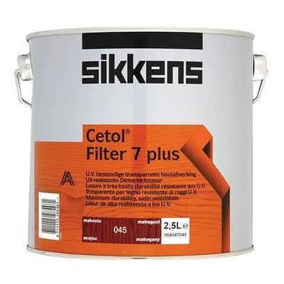 Sikkens Cetol Filter Plus Translucent Woodstain Mahogany 2.5 Litre