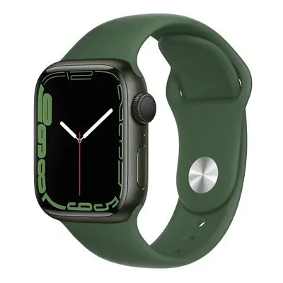 Apple Watch Series Green Aluminium Case 45mm Clover Sport Band