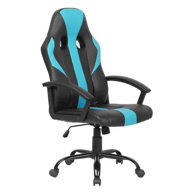 Office Chair Faux Leather Turquoise SUCCESS