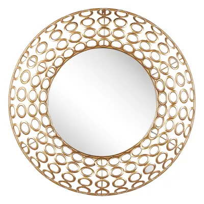 Wall Mirror BOURDON cm cm Metal Gold