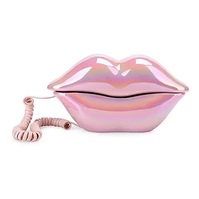 Landline phone, novelty lip phone, home landline phone, pink lip corded phone, sexy lip phone fo