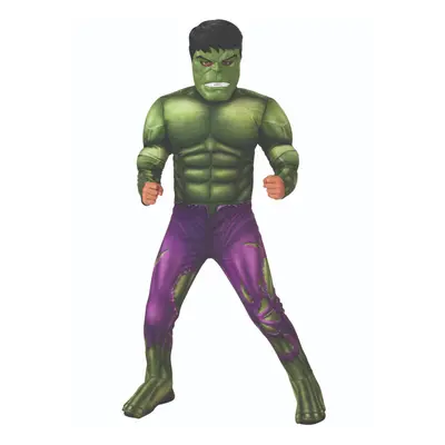 (M, Green/Purple) The Avengers Childrens/Kids Deluxe Hulk Costume