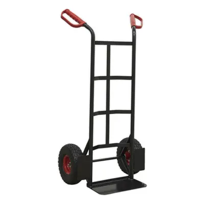 250kg Heavy Duty Sack Truck & 250mm SOLID PU Tyres - Deep Foot For Larger Boxes