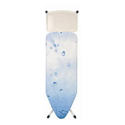 Brabantia Size c Ironing Board (49x18 in) Height Options, Solid Steam Unit Rest Holder (Ice Wate