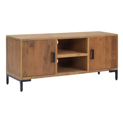 (brown, x x cm) vidaXL Solid Wood Pine TV Cabinet Recycled Media Cabinet Wooden TV Console