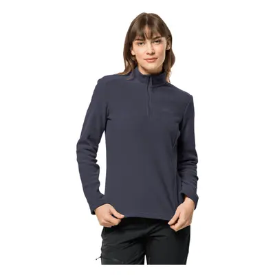 (S, Graphite) Jack Wolfskin Womens Taunus Half Zip Lightweight Fleece Pullover Sweater