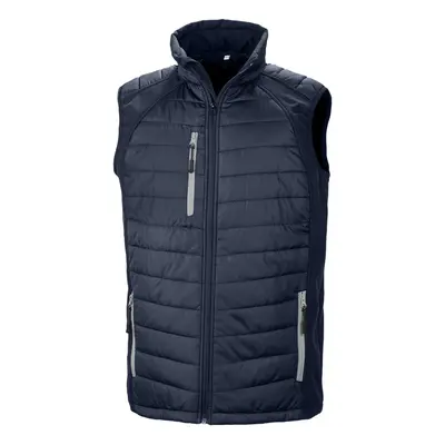 (XS, Navy/Grey) Result Unisex Adult Compass Softshell Gilet