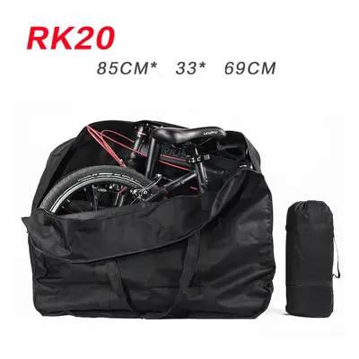 (Black 85*33*69cm) Portable Folding Bike Bicycle Carrier Carry Packing Storage Bag Cover