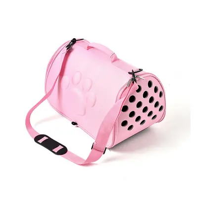 (Pink, M) Pet Supplies Space Dog Bag Soft Sponge Out Bag Diagonal Cross Breathable