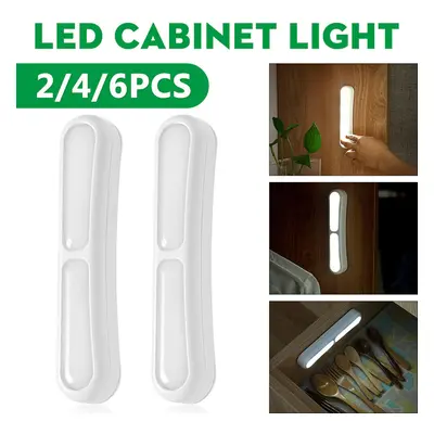 (2pcs) 2/4/6Pcs LED Night Light Cabinet Stair ClosetLamp Closet Light Bedroom Wall Bulb