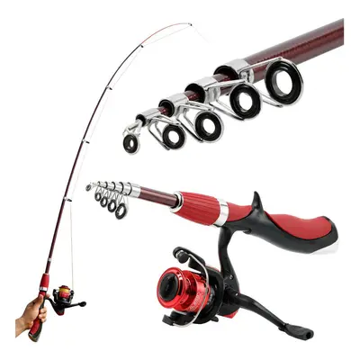 Carbon Fiber Rod Superhard Boat Ice Fly Lure Fishing Rod Reel Combo Fishing Tackle Set