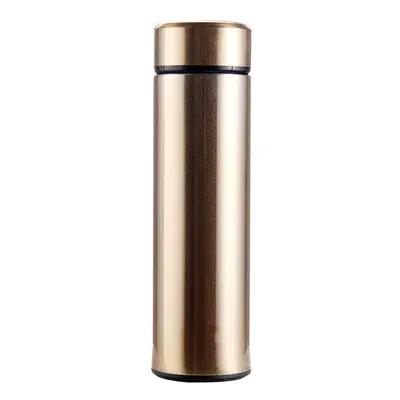 (Gold) 460ml Stainless Steel Vacuum Cup Bike Cycling Water Bottle Vacuum Thermal Bottle