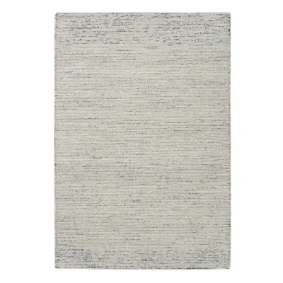 (Grey , 160x230cm) Plain Pastel 100% Wool Rugs Eco friendly Handmade