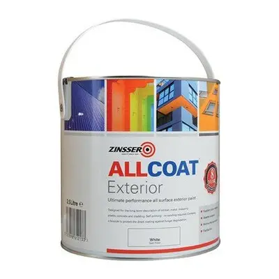 Zinsser ZN7200002C1 ALLCOAT Exterior White Primer / Finish 2.5 Litre