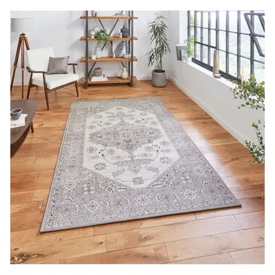 (160x230cm ) Miami Indoor Outdoor Traditional Rug in Grey Beige