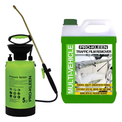 (5L) Traffic Film Remover & Manual Pump Sprayer