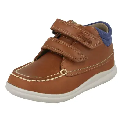 (UK Infant, Tan (Brown)) Boys First Shoes By Clarks Ankle Boots Cloud Tuktu - G Fit