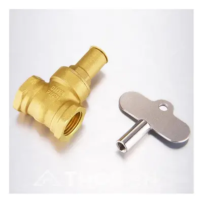 (1 Inch) 1/2" 3/4" 1" Brass Gate Valve Female Anti-theft Key Lock Water Oil Gas Security Gate Va