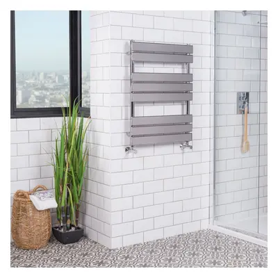 Juva x 600mm Chrome Flat Panel Heated Towel Rail