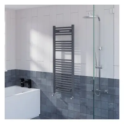 WarmeHaus Straight Heated Towel Rail Radiator Ladder for Bathroom Wall Mounted Anthracite 1200x4