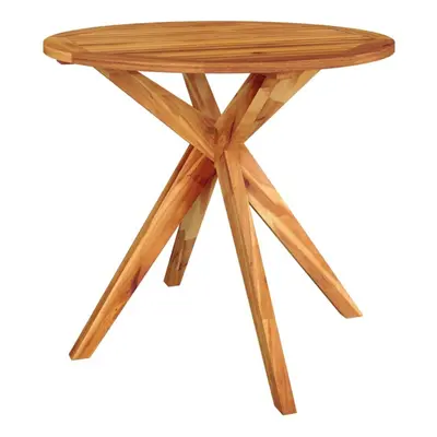 (85 x x cm) vidaXL Solid Wood Acacia Garden Table 110x110x75/85x85x75 cm Round/Square