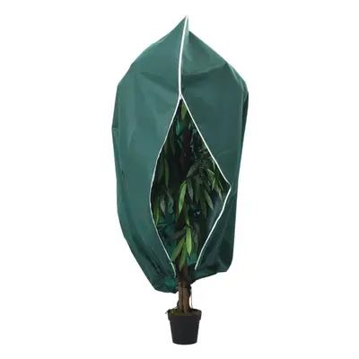 (green, 3.93 x 3.5 m/ pcs) vidaXL Plant Fleece Covers with Zip Outdoor Garden Frost Protection g