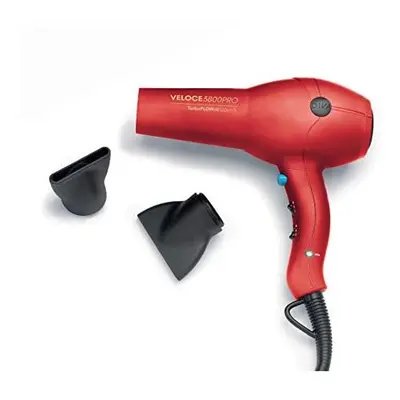 Diva Pro Styling Veloce Pro Dryer, Red - 2200W Professional Hairdryer with Ionic Conditioning, E