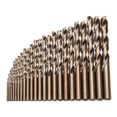 25pcs 1-13mm HSS M35 Cobalt Twist Drill Bit Set for Metal Wood Drilling