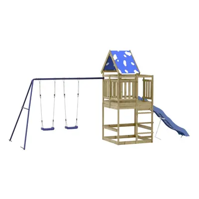 vidaXL Outdoor Playset Impregnated Wood Pine playset wooden playset