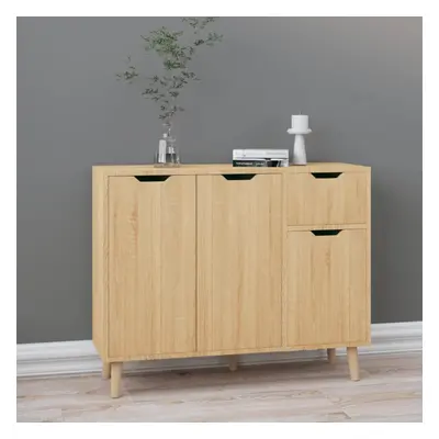 vidaXL Sideboard Sonoma Oak Engineered Wood Home Cupboard Storage Cabinet