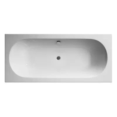 Double Ended Straight Shower Bath with Leg Set - 1800mm x 800mm (Tap, Waste and Panel Not Includ