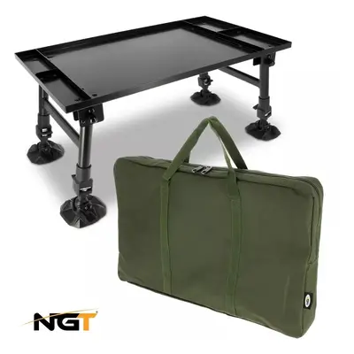 NGT Dynamic Bivvy Table WITH Carry Bag Carp Fishing Camping Adjustable Table