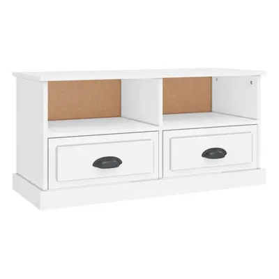 (white) vidaXL TV Cabinet TV Stand Sideboard Cabinet TV Unit Cupboard Engineered Wood