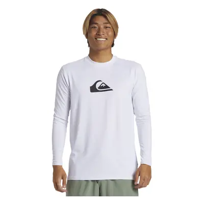 (XS, White/White) Quiksilver Mens Everyday Surf Long Sleeve Crew Neck UV Protect T-Shirt Top Tee