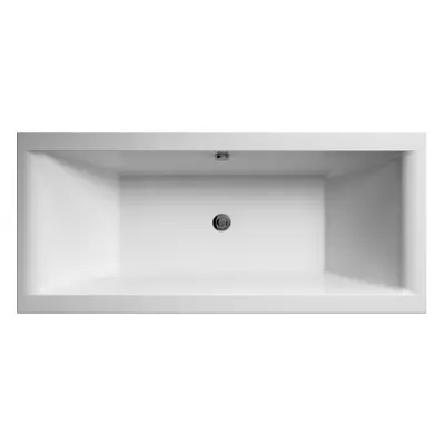 Double Ended Straight Shower Bath - 1800mm x 800mm (Tap, Waste and Panel Not Included)