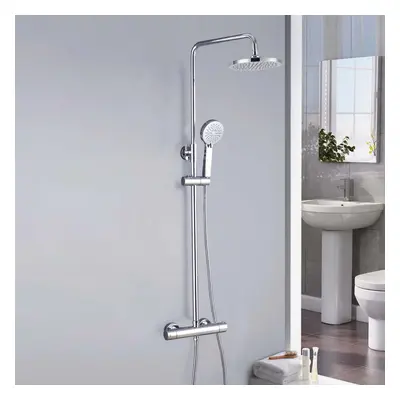 Modern Exposed Cool Touch Thermostatic Shower With Shower Head & Handheld