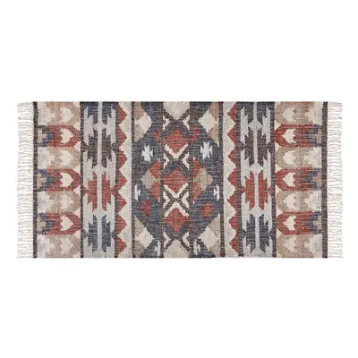 Jute Area Rug x cm Multicolour KALFA