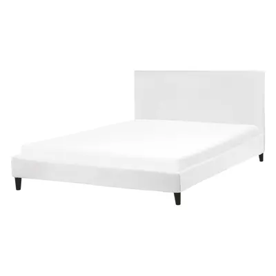 Bed FITOU x cm (EU King Size) Velvet White