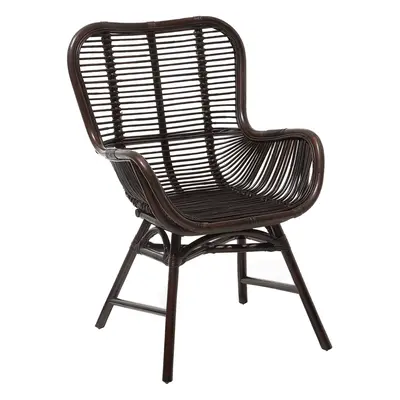 Dining Chair TOGO Rattan Dark Brown