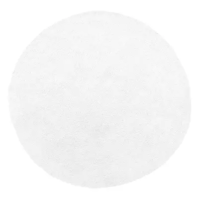 Shaggy Round Area Rug cm White DEMRE