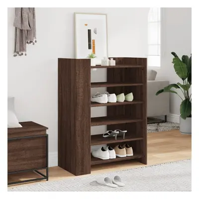 vidaXL Shoe Cabinet Brown Oak 74.5x37.5x100 cm Engineered Wood