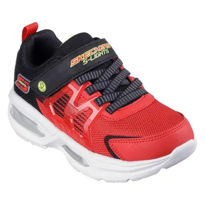 (13 UK Child, Red/Black) Skechers Boys Lights: Prismatrons Trainers